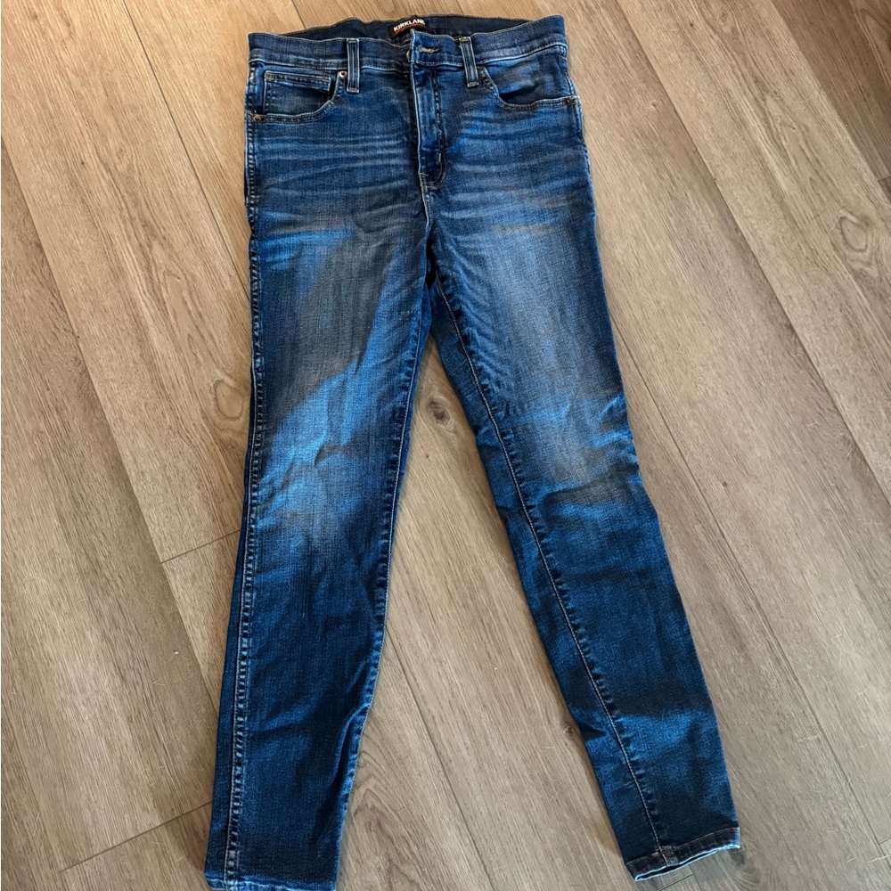 Kirkland Signature Blue Skinny Jeans with Tapered Leg